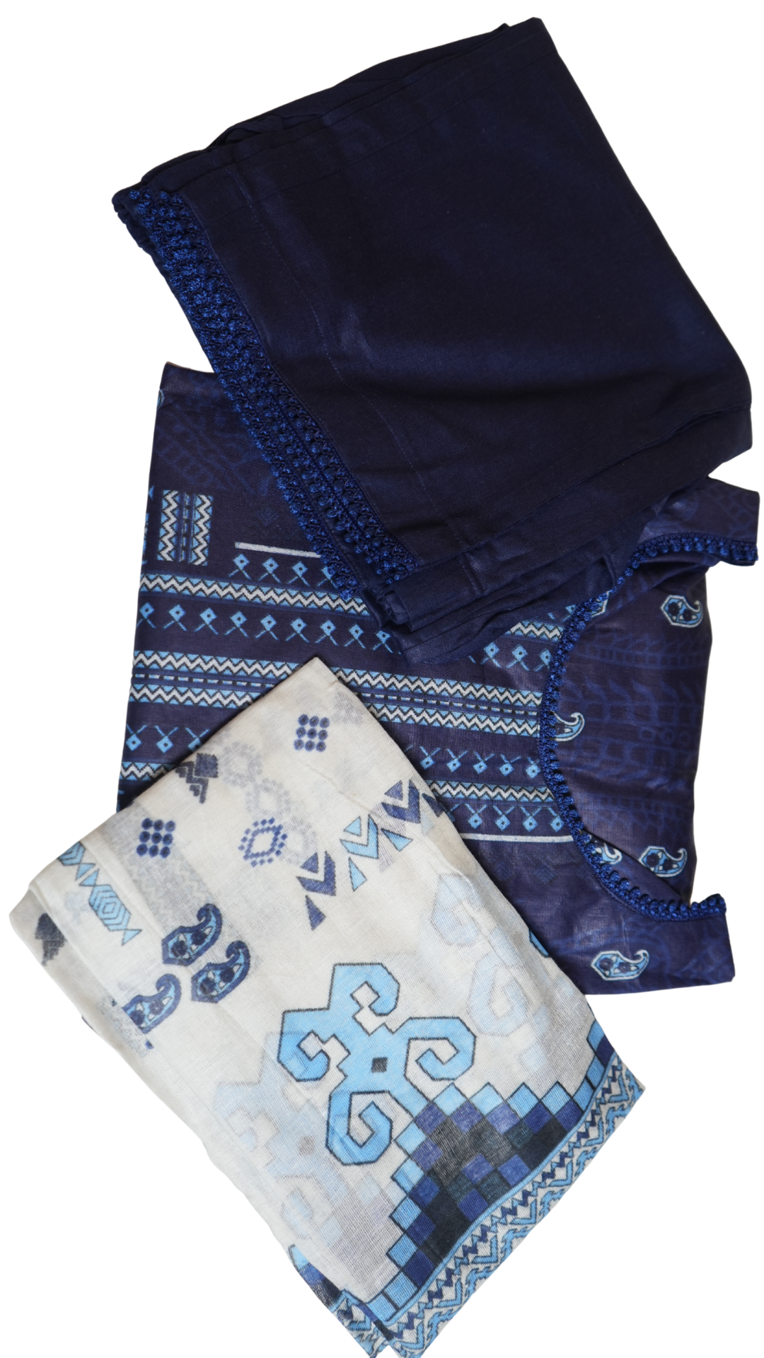 Royal Blue Essence Co-ord Lawn Suit